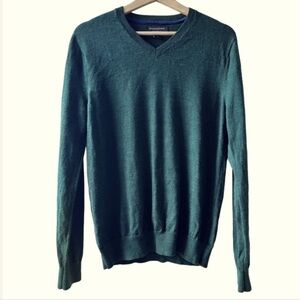Banana Republic Evergreen Merino Wool V-Neck Sweater Mens Size Medium casual​